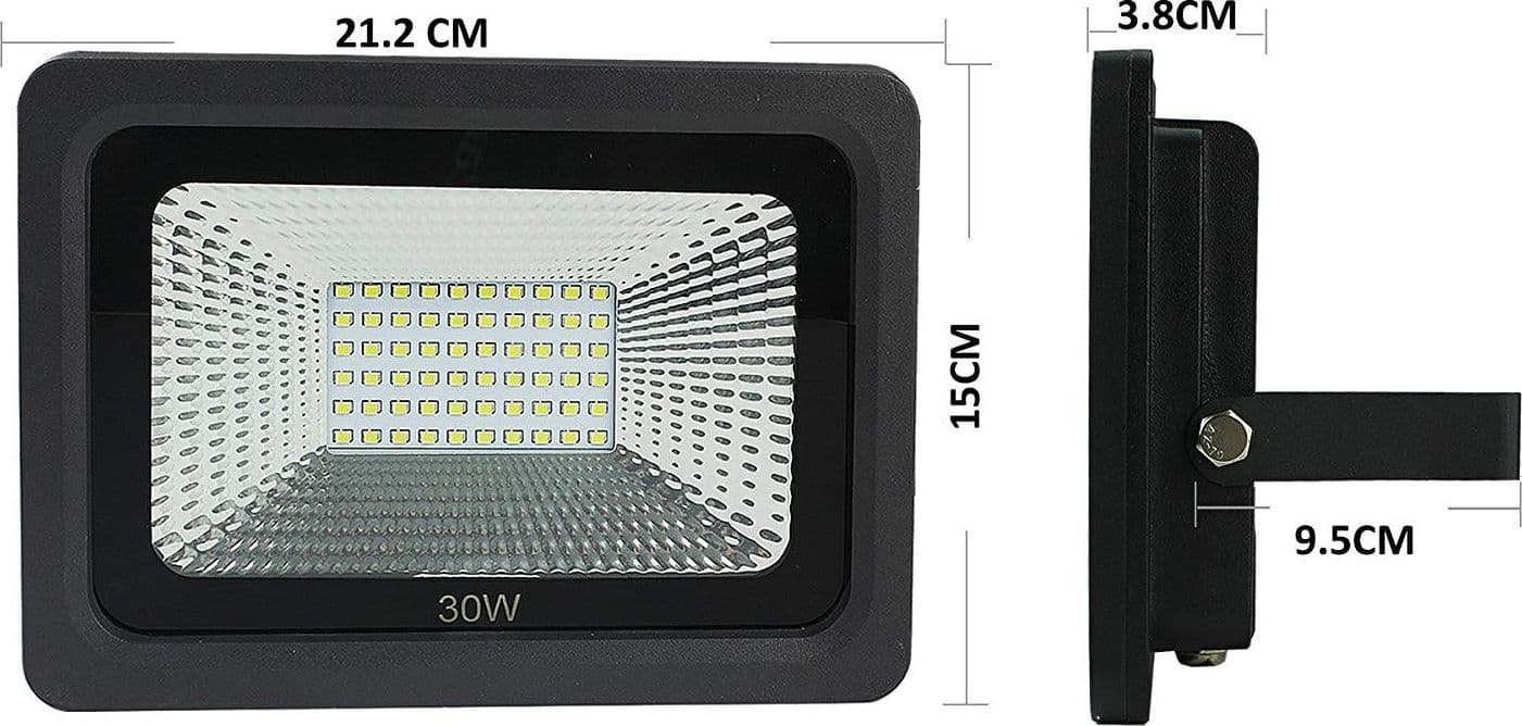 FARO FARETTO PROIETTORE A LED PER DA ESTERNO IP65 LUCE FREDDA CALDA 30 50 100 W - 12