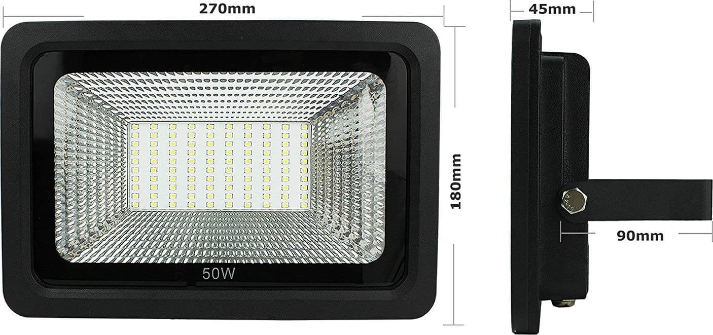 FARO FARETTO PROIETTORE A LED PER DA ESTERNO IP65 LUCE FREDDA CALDA 30 50 100 W - 6