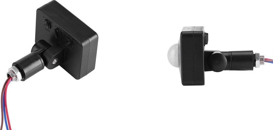 MINI SENSORE DI MOVIMENTO CREPUSCOLARE INFRAROSSI ANTIFURTI LUCE FARI RILEVATORE - 2