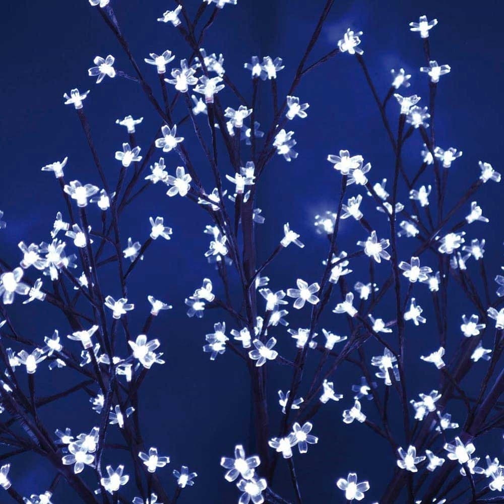 ALBERO DI NATALE LUMINOSO CILIEGIO PER ESTERNO 576 LED H 180 CM BIANCO FREDDO - 3