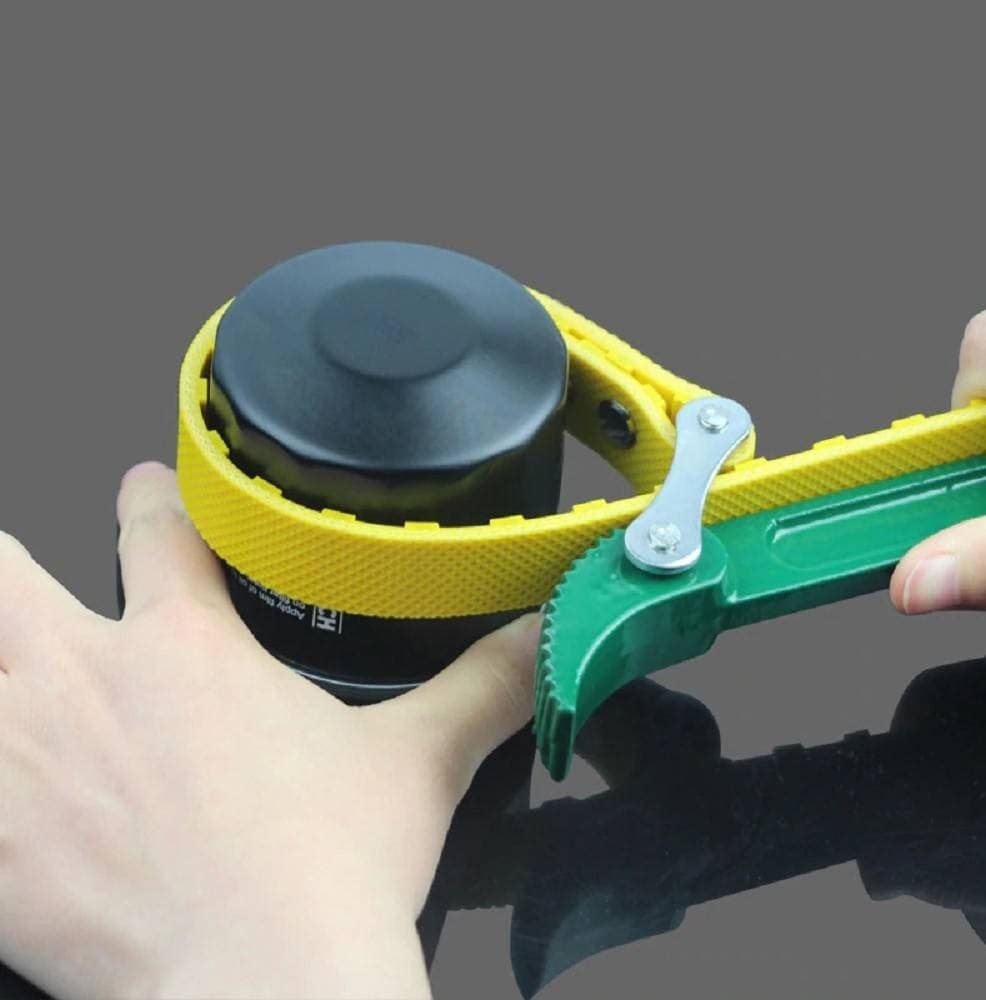 CHIAVE PER SMONTAGGIO FILTRI OLIO MOTORE A NASTRO 480MM GIRA TUBI PVC - 4