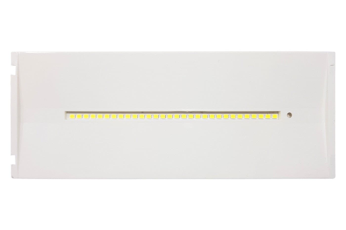 LAMPADA PLAFONIERA EMERGENZA LUCE LED 4W INCASSO PARETE IP40 DE LITE 6500K - 4