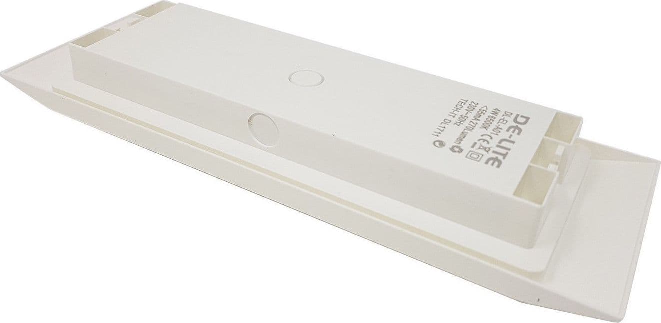 LAMPADA PLAFONIERA EMERGENZA LUCE LED 4W INCASSO PARETE IP40 DE LITE 6500K - 5