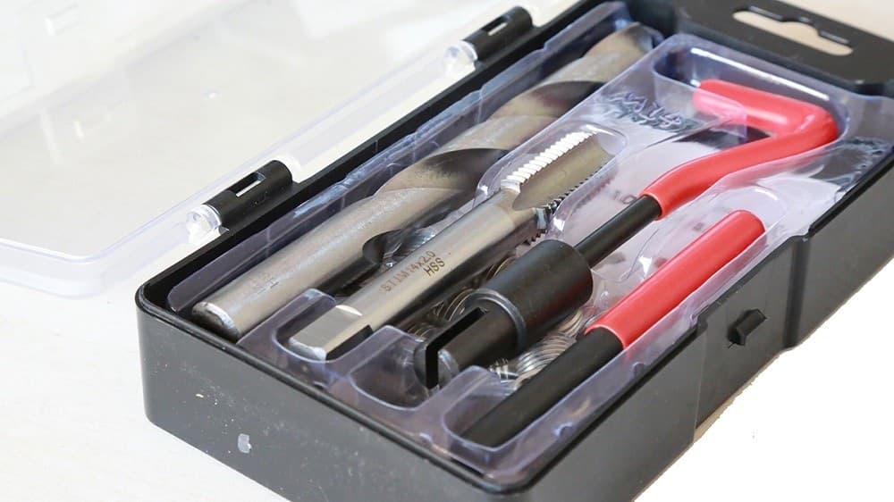KIT RIPARAZIONE FILETTI 15 PZ ELICOIDI M14 x 2.0 RIPRISTINA FILETTATURE ROVINATE - 2