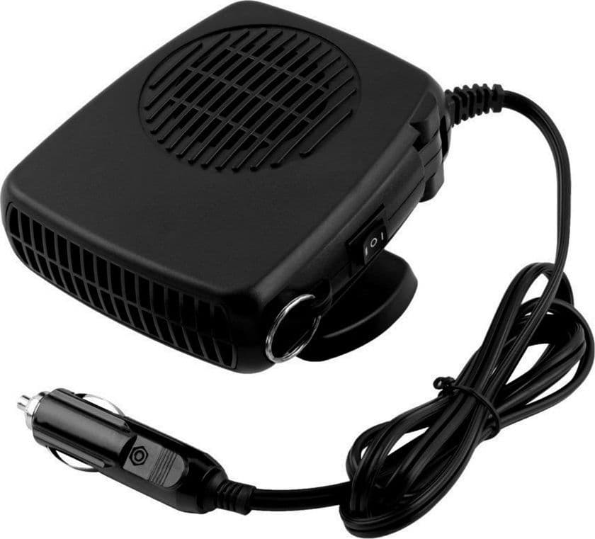 SBRINATORE RISCALDATORE SCALDINO 12V 150W TERMOVENTILATORE VENTILATORE AUTO CAR - 2