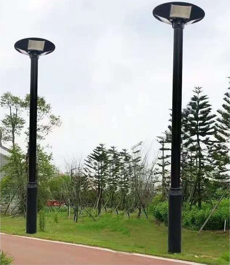 PALO IN FERRO PER LAMPIONE LED 3 METRI DA GIARDINO NERO DA ESTERNO PT-GD-3N - 3