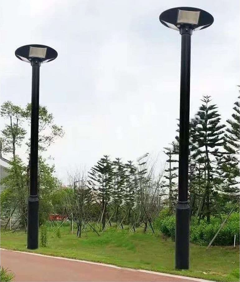 PALO IN FERRO PER LAMPIONE LED 3 METRI DA GIARDINO NERO DA ESTERNO PT-GD-3N - 3