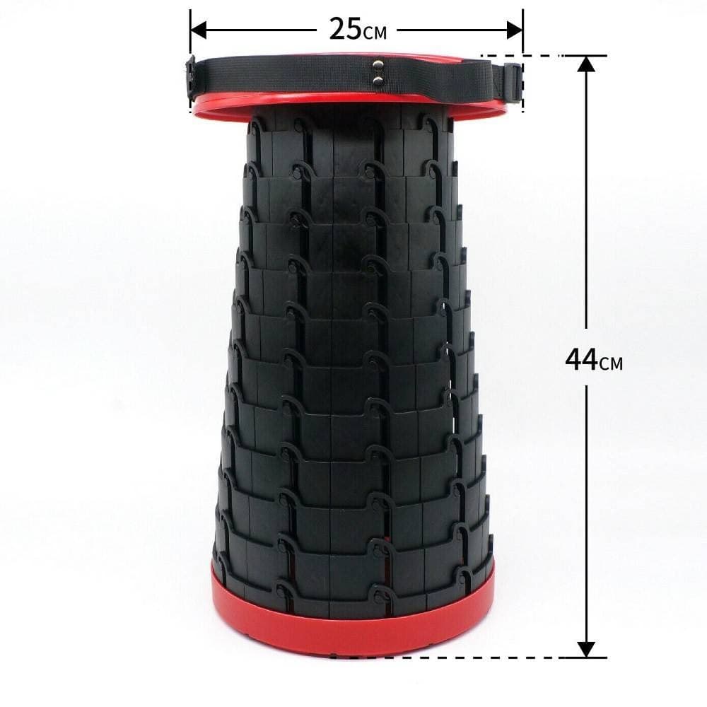 SGABELLO TELESCOPICO PIEGHEVOLE SEDIA DA PESCA PORTATILE COMPATTA SGABELLO - 4