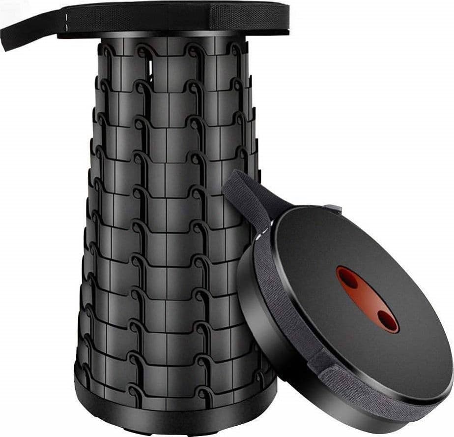 SGABELLO TELESCOPICO PIEGHEVOLE SEDIA DA PESCA PORTATILE COMPATTA SGABELLO - 5