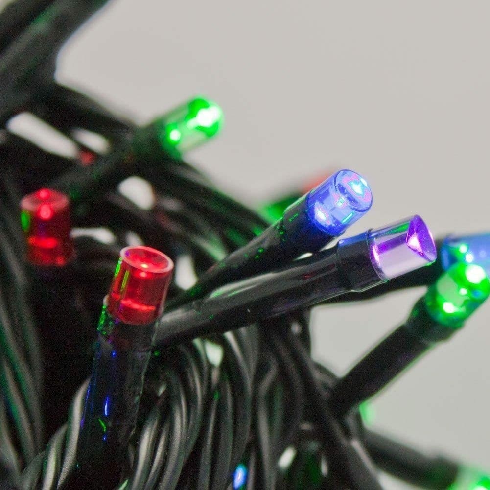CATENA LUMINOSA 500 LUCI LED LUCCIOLE MULTICOLOR CONTROLLER 8 FUNZIONI ESTERNO - 3