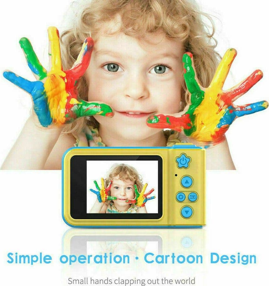 KIDS CAMERA FOTOCAMERA DIGITALE HD IMPERMEABILE 2" SPORT ACTION CAMERA MICRO SD - 2