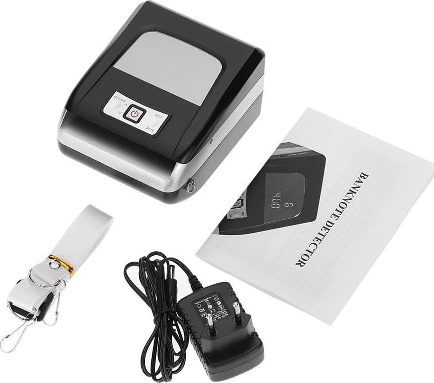MINI RILEVATORE BANCONOTE FALSE VERIFICA CONTA BANCONOTE A BATTERIA LITIO - 6