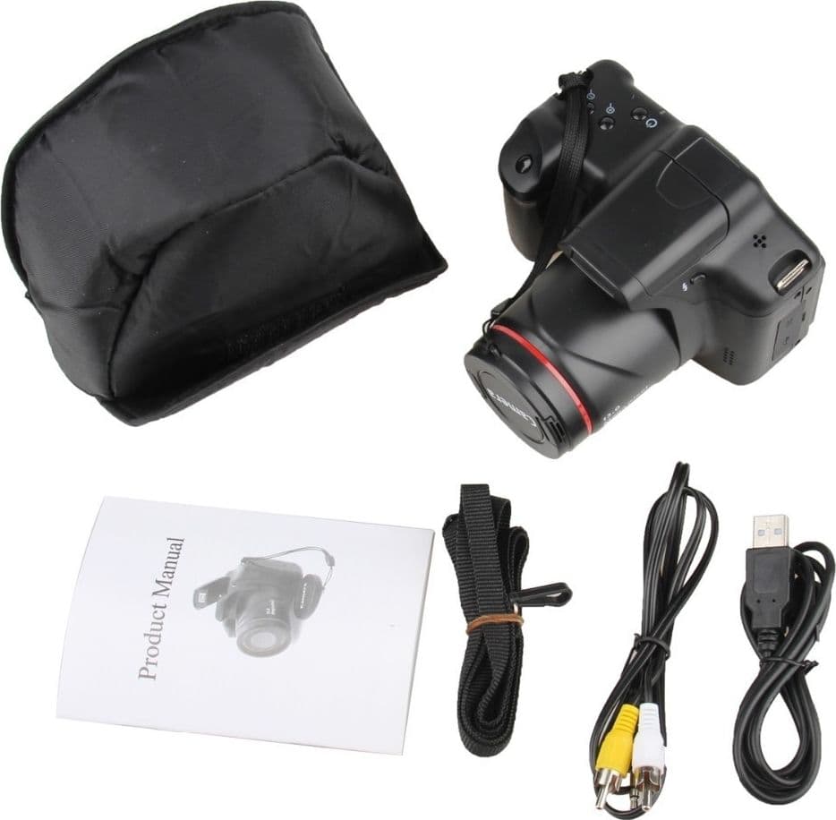 FOTOCAMERA REFLEX DIGITALE CON OBIETTIVO GRANDANGOLRE LENTE IR DISPLAY 12 MPX - 8
