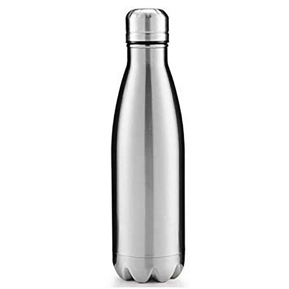 PORTATILE BORRACCIA BOTTIGLIA D'ACQUA ACCIAIO INOX TERMICA CALDO FREDDO 500 ML - 9