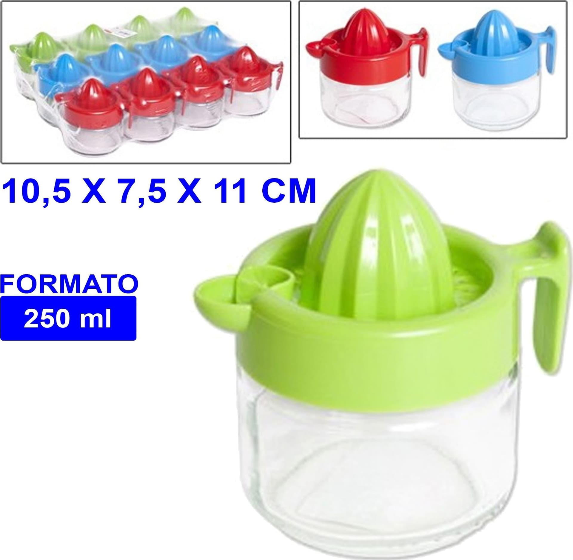 SPREMILIMONI SPREMIAGRUMI SPREMI LIMONE ARANCIA CON CONTENITORE IN VETRO 250ML - 2