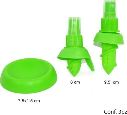SPREMI LIMONE SPRAY SET DA TAVOLA 3 PEZZI, DUE SPREMI AGRUMI PIù BASE APPOGGIO - 3