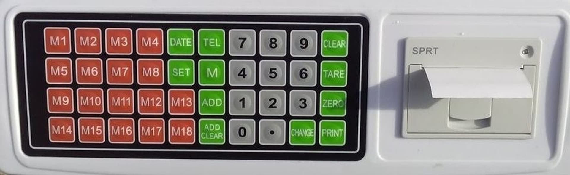 BILANCIA PROFESSIONALE DA BANCO DIGITALE MAX 50KG 5 GR CON DISPLAY CON SCONTRINO - 3