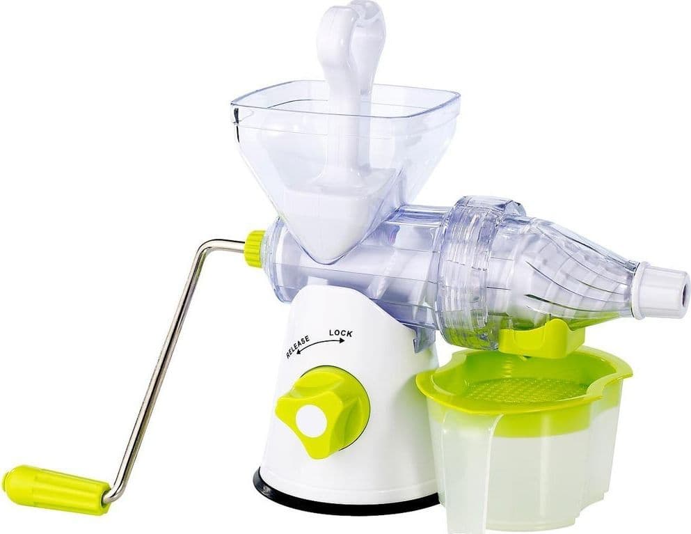 SPREMIAGRUMI MANUALE PER FRUTTA E VERDURA A MANOVELLA CENTRIFUGA SEPARA SUCCO - 3