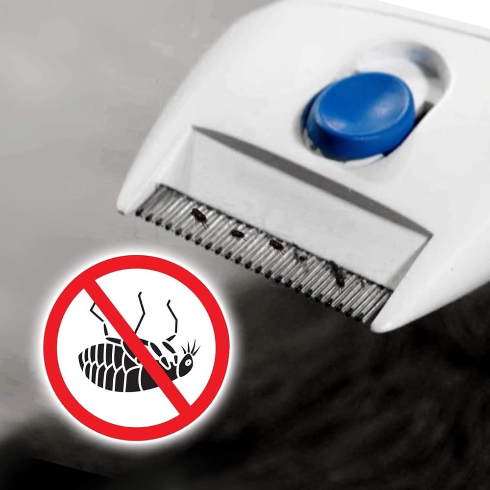 PETTINE SPAZZOLA ELETTRICA PERFETTO PER PELO GATTO CANE ANTIPULCI BATTERIE - 9