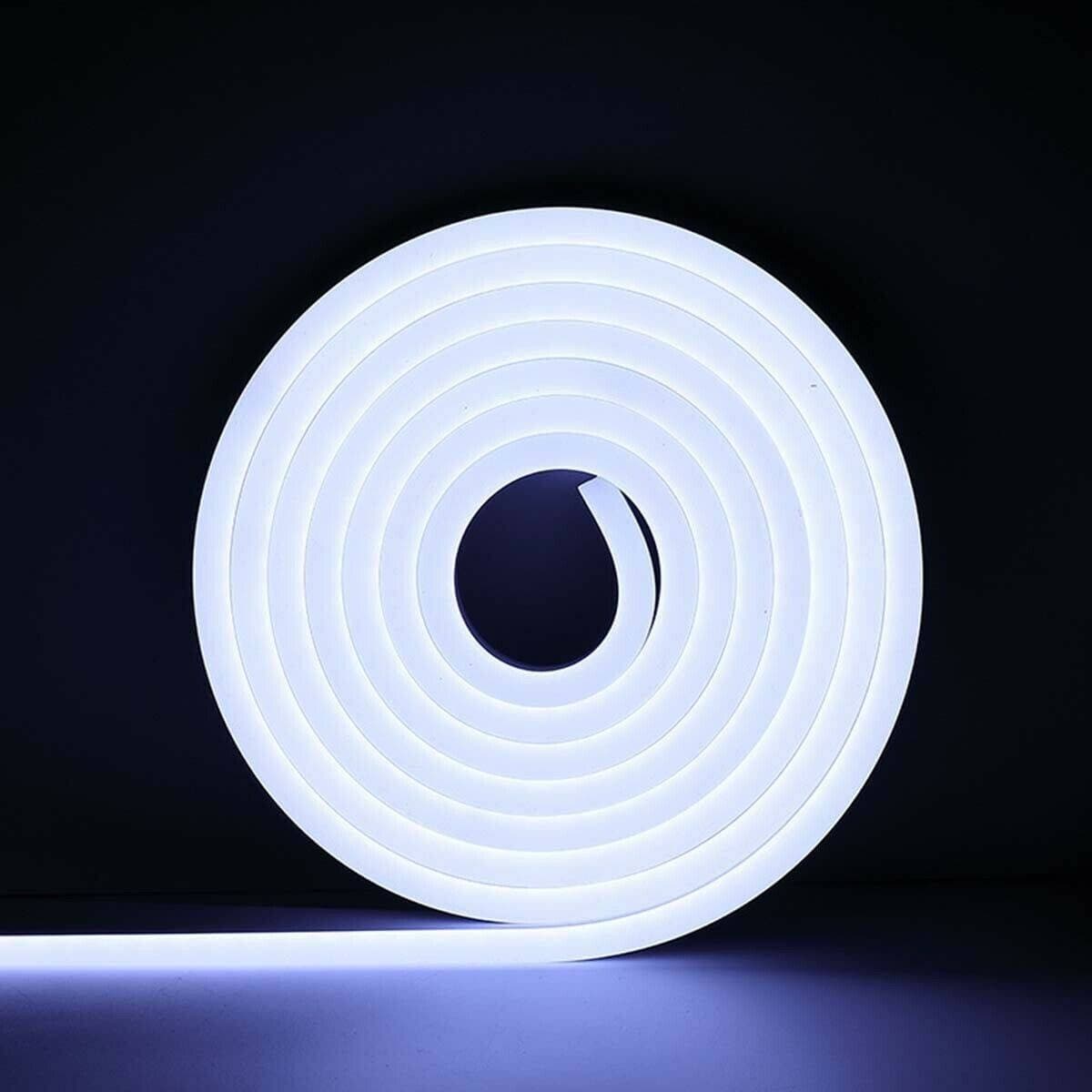 STRIP LED FLUORESCENTE EFFETTO TUBO NEON COLORATO IMPERMEABILE IN SILICONE DC12V - 11