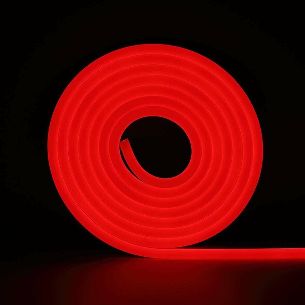STRIP LED FLUORESCENTE EFFETTO TUBO NEON COLORATO IMPERMEABILE IN SILICONE DC12V - 14