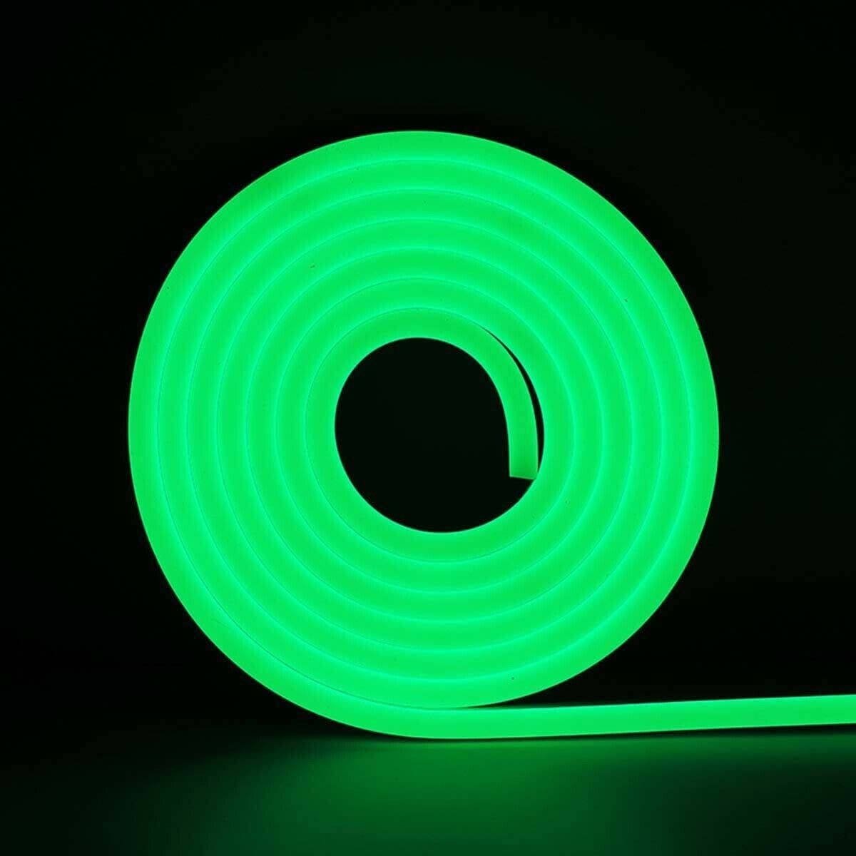 STRIP LED FLUORESCENTE EFFETTO TUBO NEON COLORATO IMPERMEABILE IN SILICONE DC12V - 15