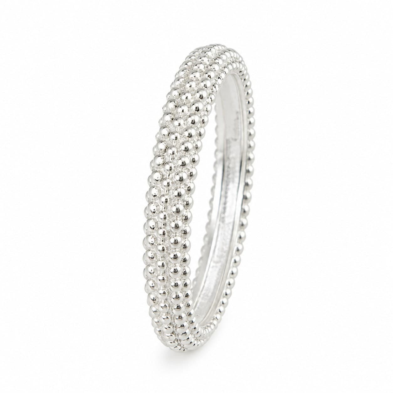 Anello Fede Sarda Donna Argento - Lavorazione a Pallini - 1