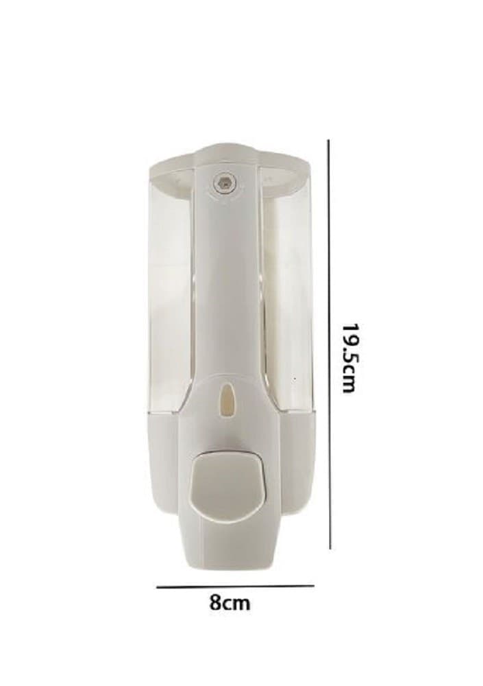 DISPENSER SAPONE DA MURO 350 ML CON VITI DI MONTAGGIO EROGATORE DOSATORE 69412 - 2