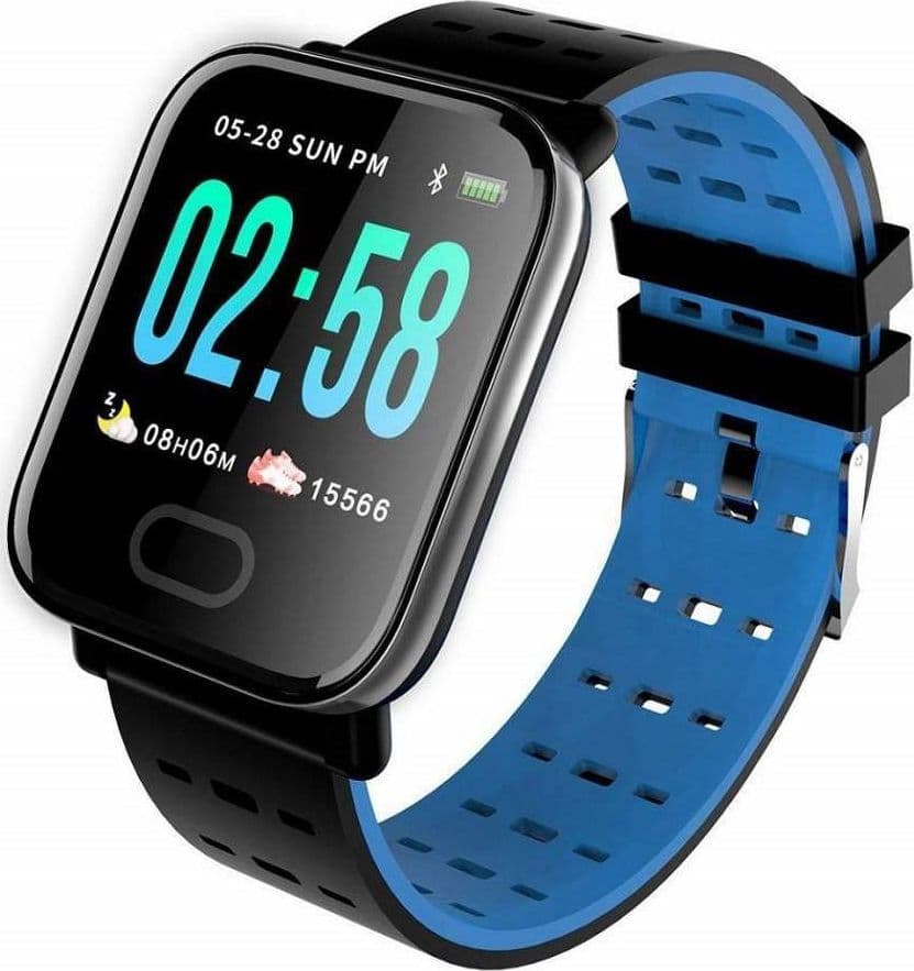 SMART WATCH A6 BRACCIALE PRESSIONE SANGUIGNA FREQUENZA CARDIACA MONITOR FITNESS - 2