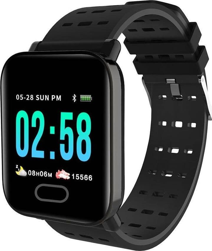 SMART WATCH A6 BRACCIALE PRESSIONE SANGUIGNA FREQUENZA CARDIACA MONITOR FITNESS - 3