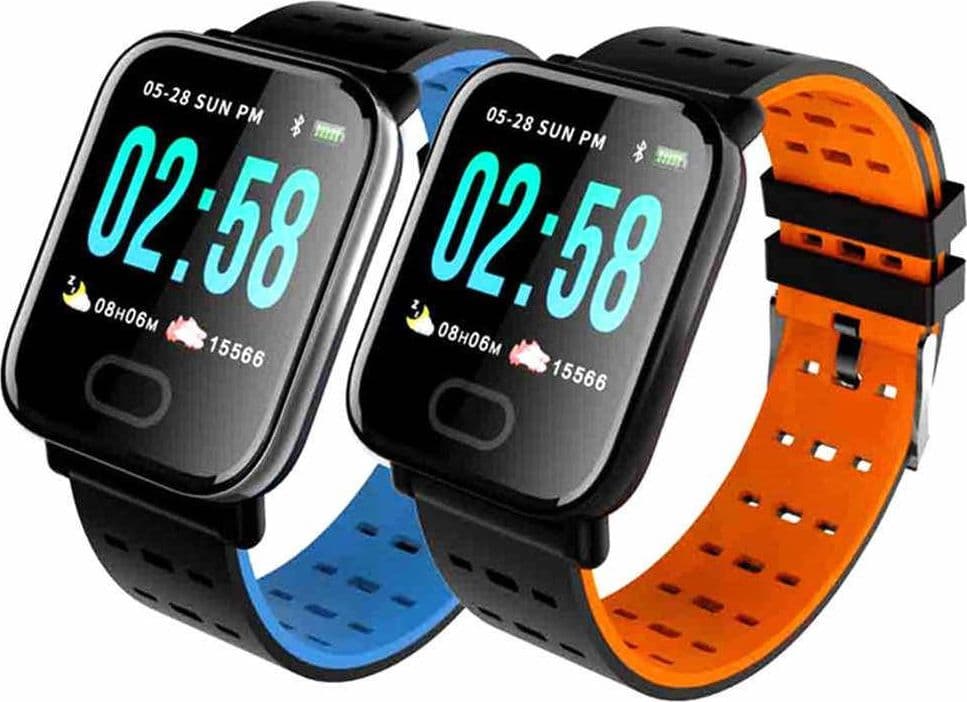 SMART WATCH A6 BRACCIALE PRESSIONE SANGUIGNA FREQUENZA CARDIACA MONITOR FITNESS - 5