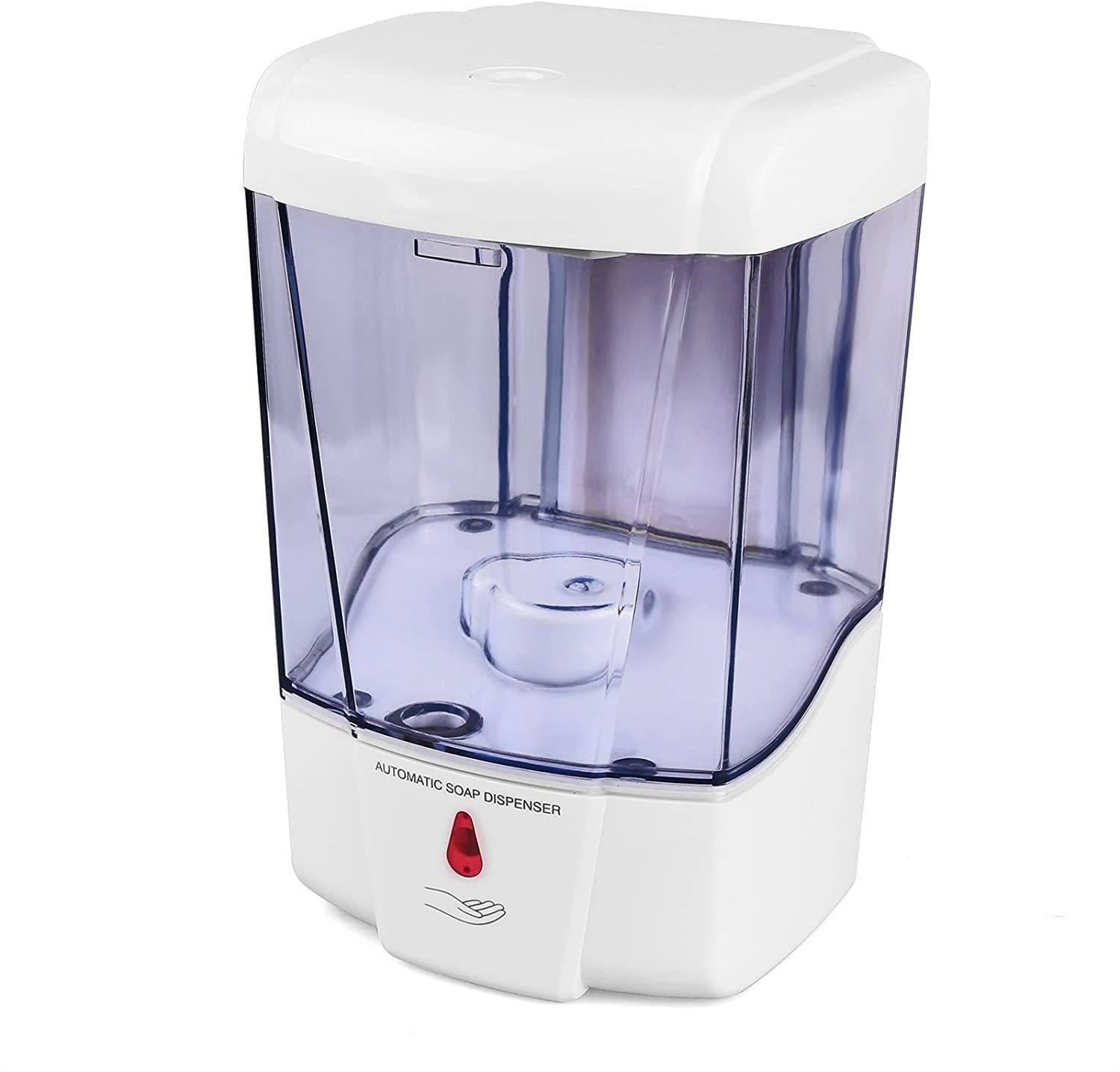 DISPENSER EROGATORE DOSATORE SAPONE AUTOMATICO INFRAROSSI CON FOTOCELLULA 600ML - 8