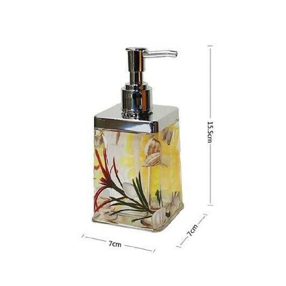 DISPENSER PORTA SAPONE LIQUIDO FANTASIA ACQUA CONCHIGLIE BAGNO ACCESSORIO 52377 - 2