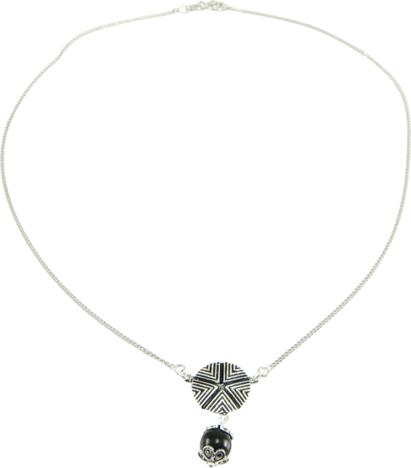 Collana Pintadera e Su Coccu in Argento e Onice - 2