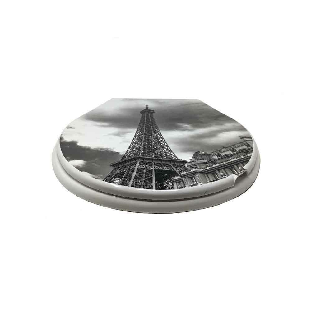 COPRIWATER IN PLASTICA RESISTENTE TAVOLETTA WC 44X36.5CM FANTASIA PARIGI - 4