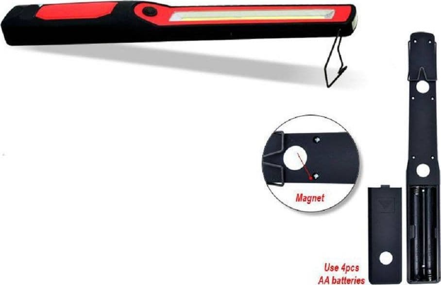 LAMPADA TORCIA LAVORO CALAMITA PORTATILE LED RICARICABILE DOPPIO LED COB RG809-2 - 3