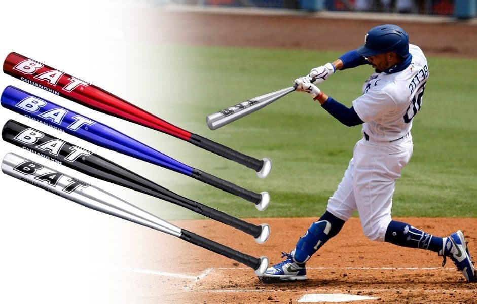 MAZZA DA BASEBALL IN ALLUMINIO 76 CM ULTRA LEGGERA SOFTBALL SPORT E AUTODIFESA - 3