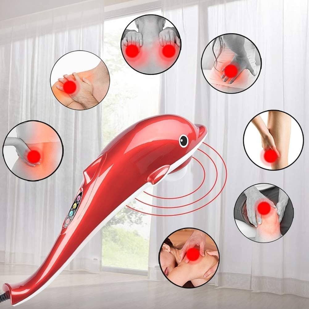 MASSAGGIATORE VIBRANTE DELFINO RILASSANTE CURATIVO SCHIENA GAMBE CERVICALE - 2