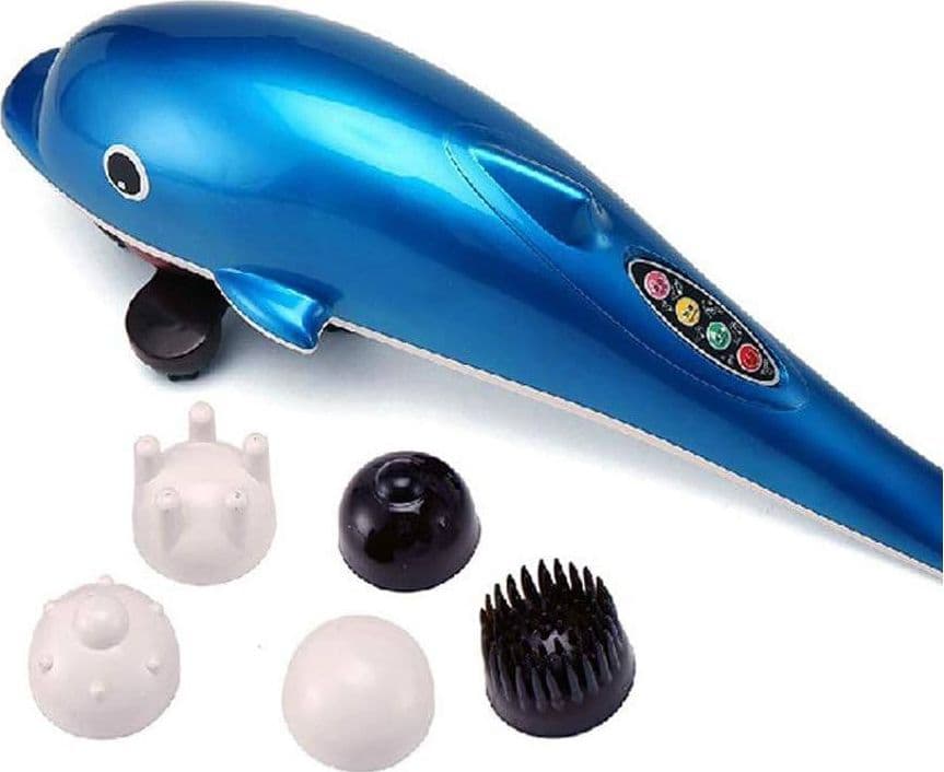 MASSAGGIATORE VIBRANTE DELFINO RILASSANTE CURATIVO SCHIENA GAMBE CERVICALE - 3