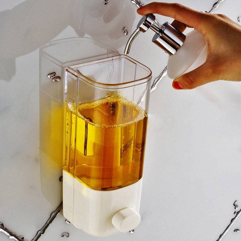 DISPENSER PER GEL IGIENIZZANTE MANI A MURO CON RICARICA INCLUSA DA 1000ML 1 LT - 5
