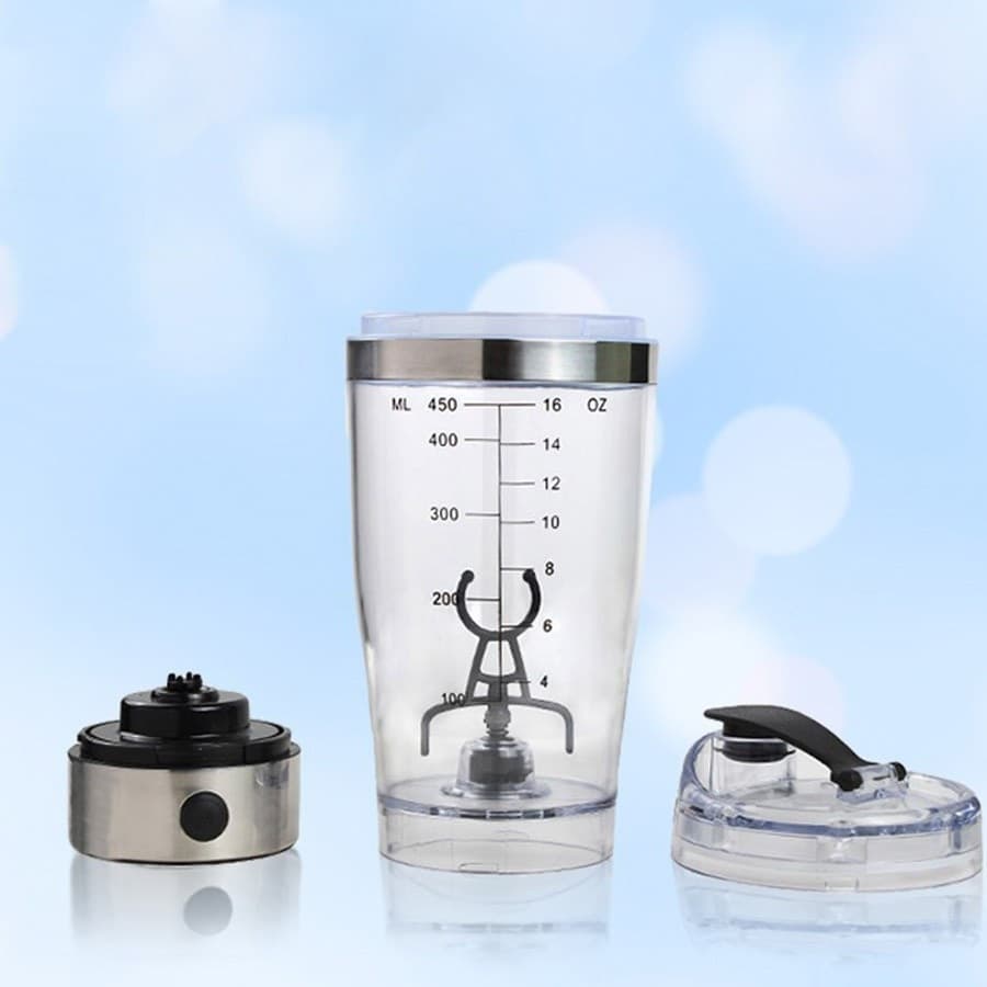 SHAKER FRULLATORE A BATTERIE MIXER PORTATILE PER PROTEINE INTEGRATORI PALESTRA - 2