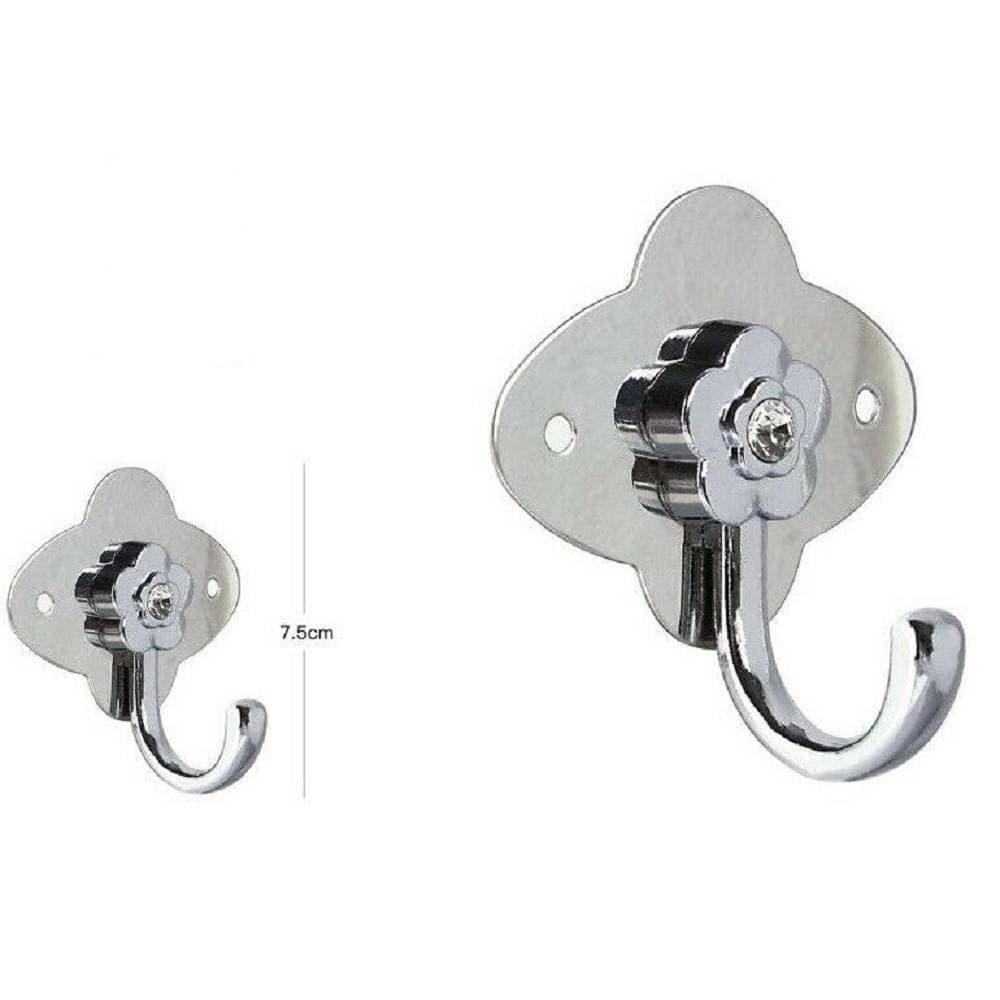 APPENDINO GANCIO APPENDIABITI PORTA ASCIUGAMANO 1 POSTO BAGNO FIORI PARETE 52672 - 2