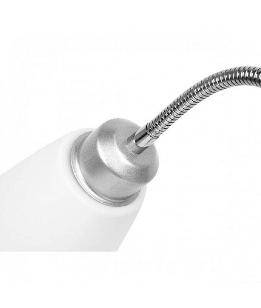 LAMPADA PIANTANA DA TERRA 180CM 2 BRACCI PARALUME LUCE ORIENTABILE CASA UFFICIO - 14