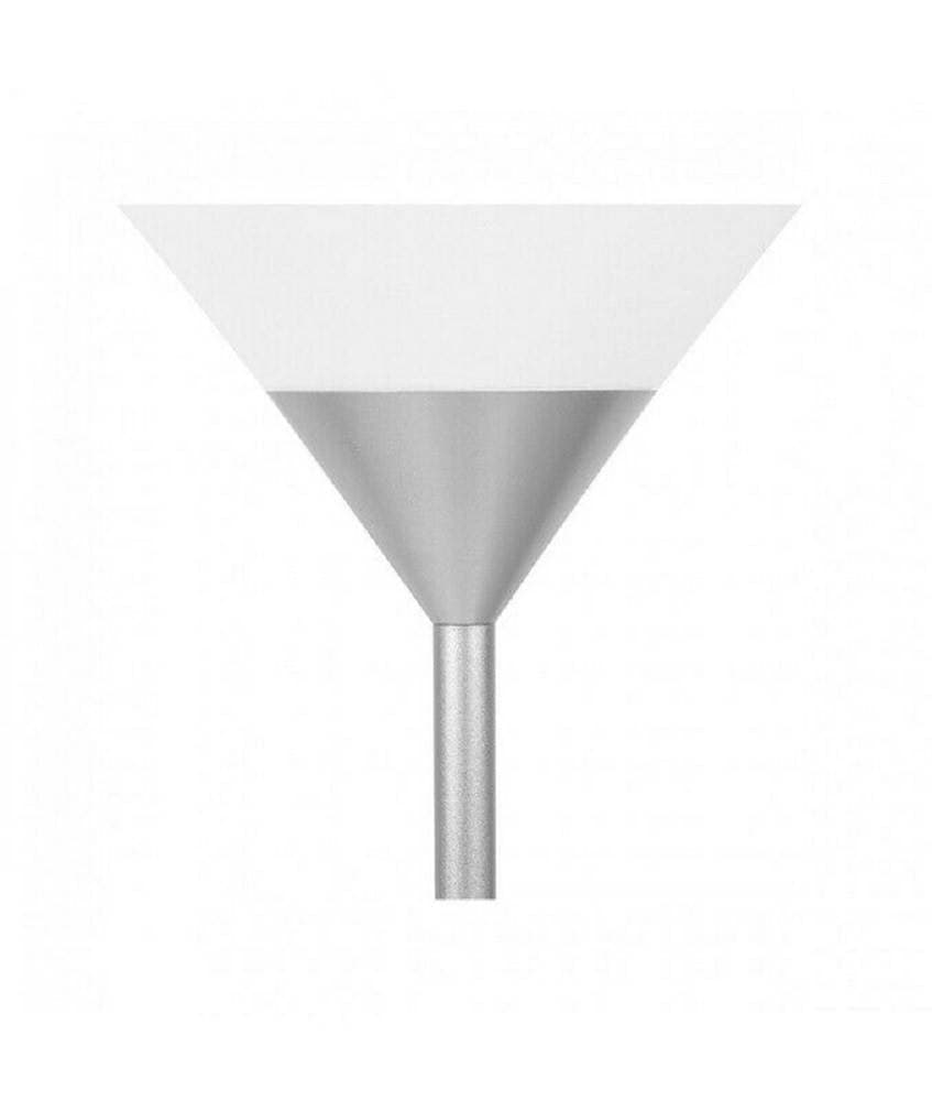 LAMPADA PIANTANA DA TERRA 180CM 2 BRACCI PARALUME LUCE ORIENTABILE CASA UFFICIO - 15