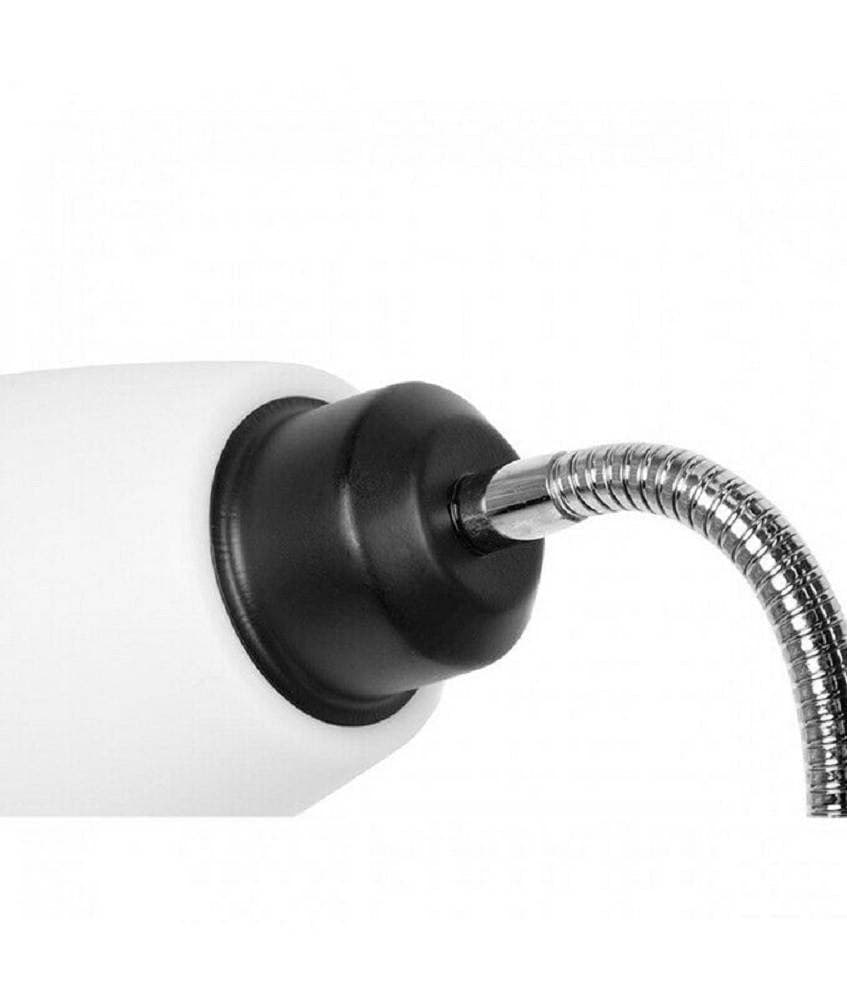 LAMPADA PIANTANA DA TERRA 180CM 2 BRACCI PARALUME LUCE ORIENTABILE CASA UFFICIO - 9