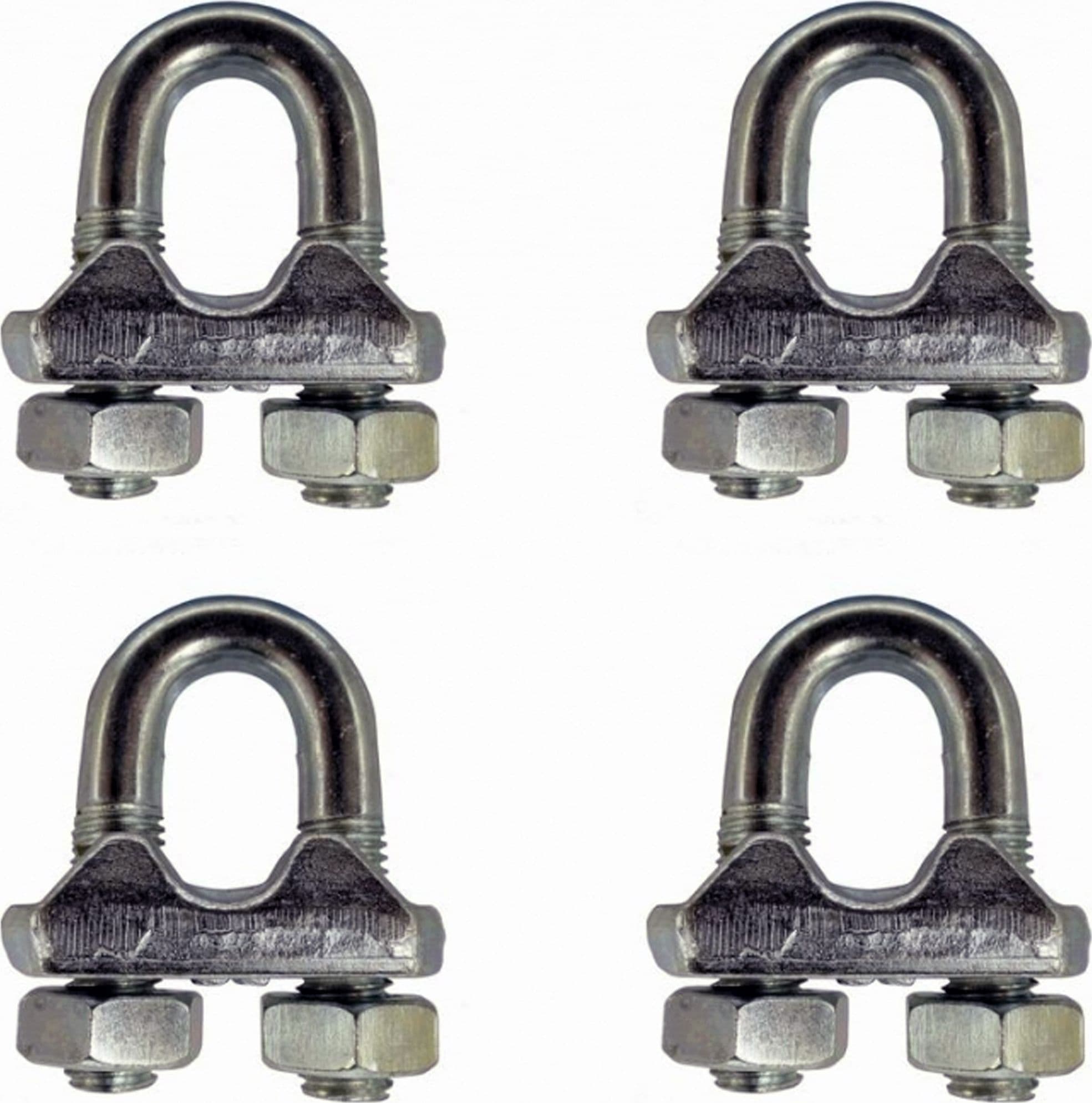 SET 4 MORSETTI MORSETTO FERMA SERRA FUNE 10MM IN ACCIAIO INOSSIDABILE FERRAMENTA