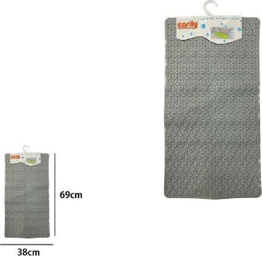 TAPPETO TAPPETINO IN PVC ANTISCIVOLO PER VASCA DA BAGNO DOCCIA 69 X 38 CM 59315 - 2