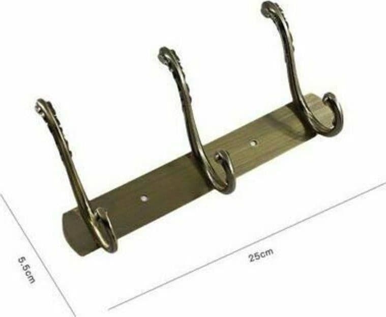 APPENDINO CON 3 GANCI A FARFALLA PARETE MULTIUSO VITI 25X5.5CM 52184 APPENDIABITI - 3