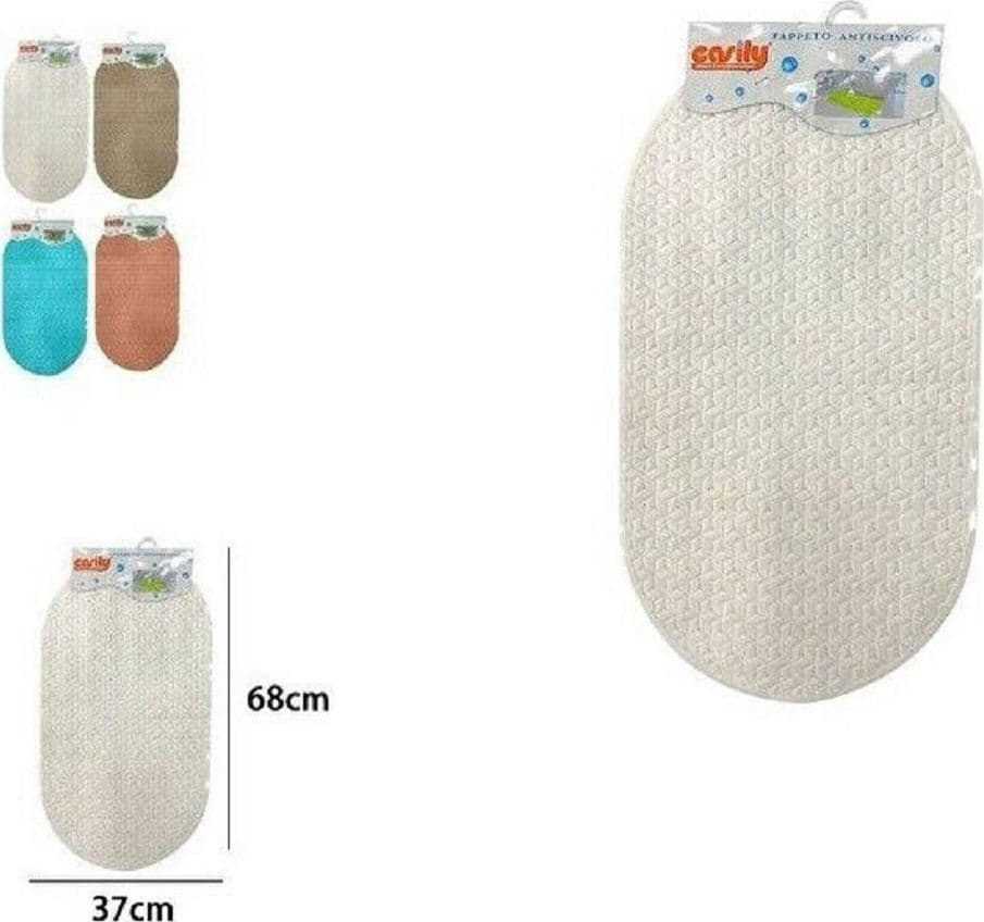 TAPPETO TAPPETINO IN PVC ANTISCIVOLO PER VASCA DA BAGNO DOCCIA 68 X 37 CM 59312 - 2