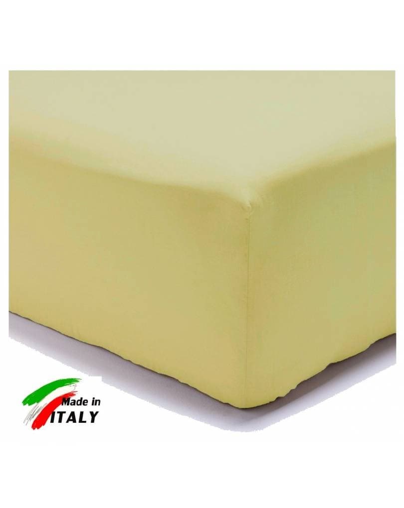 Lenzuola con Angoli elastici tinta unita letto matrimoniale Cotone - 35